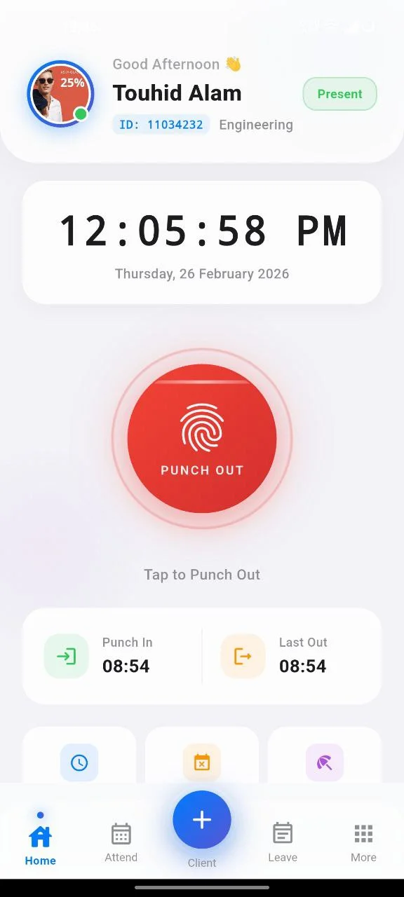 Mobile HR dashboard preview