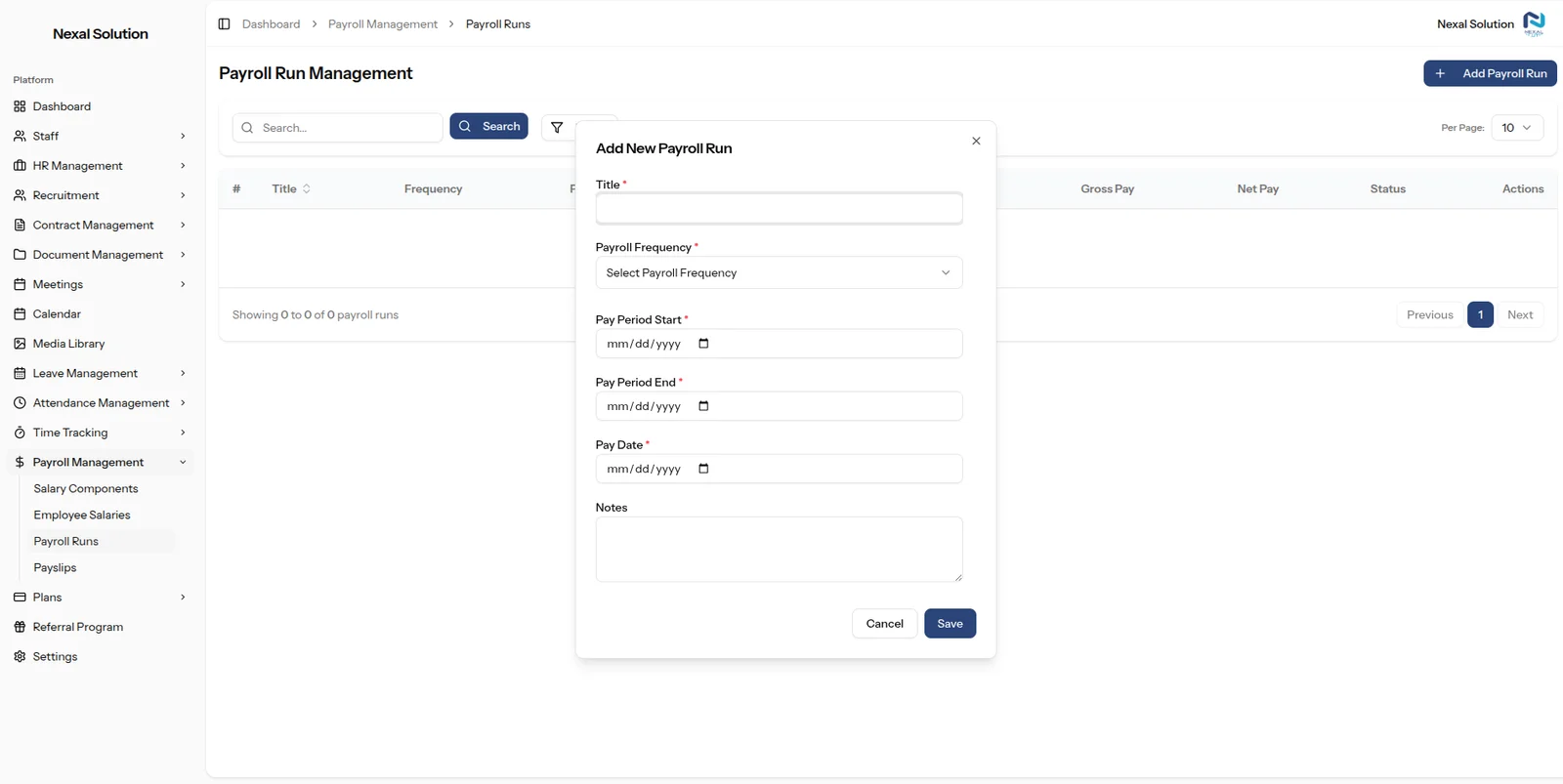 Payroll Payslip